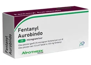 Aurobindo Fentanyl Pleister 25microgramuur
